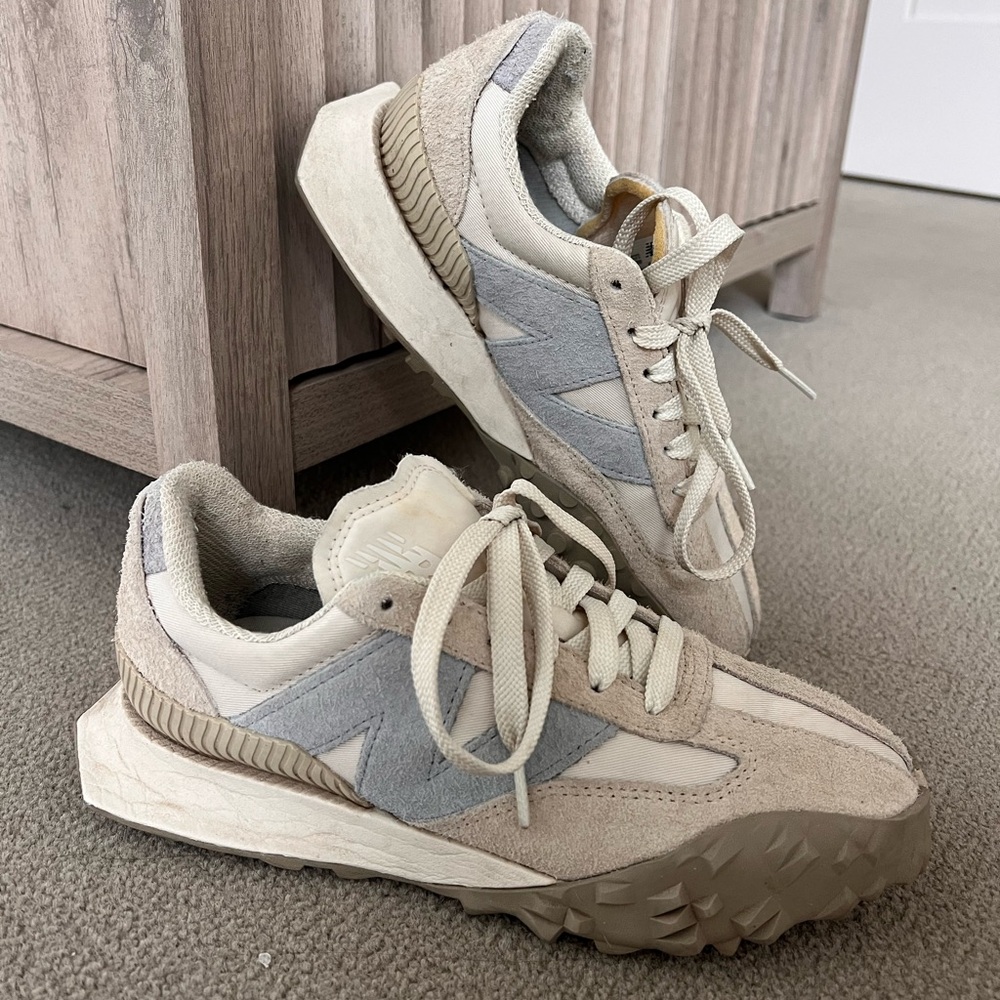 New Balance XC72 Beige and Blue Sneakers